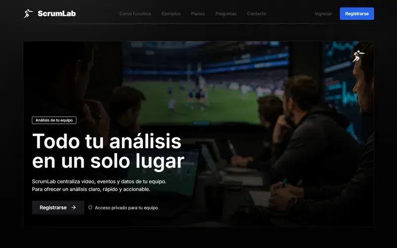 Screenshot of ScrumLab